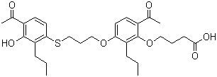 structure of CAS# 125961-82-2, Tipelukast