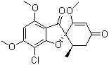 (+)-灰黄霉素分子结构 (CAS 126-07-8)