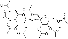 structure of CAS# 126-14-7, Sucrose octaacetate
