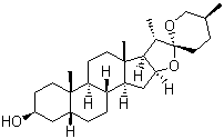 菝葜皂苷元分子结构 (CAS 126-19-2)