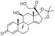 delta14-Triamcinolone acetonide molecular structure (CAS 1260149-96-9)
