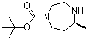 structure of CAS# 1260619-37-1, (5S)-六氢-5-甲基-1H-1,4-二氮杂卓-1-羧酸叔丁酯