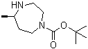 structure of CAS# 1260619-38-2, (5R)-Hexahydro-5-methyl-1H-1,4-diazepine-1-carboxylic acid 1,1-dimethylethyl ester