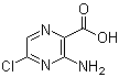 structure of CAS# 1260663-68-0, 3-Amino-5-chloro-2-pyrazinecarboxylic acid