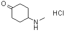 structure of CAS# 1260794-25-9, 4-(Methylamino)cyclohexanone hydrochloride (1:1)
