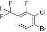 1-Bromo-2-chloro-3-fluoro-4-(trifluoromethyl)benzene molecular structure (CAS 1260890-50-3)