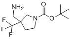 CAS # 1260901-24-3, 3-Aminomethyl-3-trifluoromethyl-pyrrolidine-1-carboxylic acid tert-butyl ester