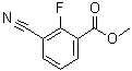 structure of CAS# 1261453-50-2, 3-Cyano-2-fluorobenzoic acid methyl ester