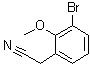 3-Bromo-2-methoxybenzeneacetonitrile molecular structure (CAS 1261602-72-5)
