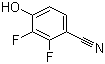 structure of CAS# 126162-38-7, 2,3-Difluoro-4-hydroxybenzonitrile