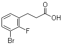 structure of CAS# 1261814-91-8, 3-Bromo-2-fluorobenzenepropanoic acid