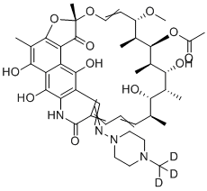 structure of CAS# 1262052-36-7, Rifampicin-d3