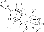 CAS 登录号：126266-38-4, 苯甲酰中乌头胺盐酸盐