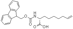 structure of CAS# 1262886-63-4, (2R)-2-[[(9H-芴-9-基甲氧基)羰基]氨基]-8-壬烯酸