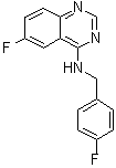 structure of CAS# 1262888-28-7, 4-((4-氟苄基)氨基)-6-氟喹唑啉