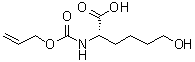 structure of CAS# 1263045-06-2, 6-羟基-N-[(2-丙烯-1-基氧基)羰基]-L-正亮氨酸