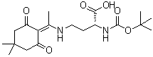 CAS # 1263046-41-8, (2R)-4-[[1-(4,4-Dimethyl-2,6-dioxocyclohexylidene)ethyl]amino]-2-[[(1,1-dimethylethoxy)carbonyl]amino]butanoic acid