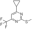 CAS 登录号：1263282-49-0, 4-环丙基-2-(甲硫基)-6-(三氟甲基)嘧啶