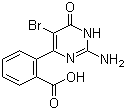 CAS # 1263283-37-9, 2-(2-Amino-5-bromo-1,6-dihydro-6-oxo-4-pyrimidinyl)benzoic acid