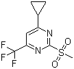CAS 登录号：1263285-93-3, 4-环丙基-2-(甲基磺酰基)-6-(三氟甲基)嘧啶