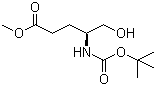 (S)-4-[[(tert-Butoxy)carbonyl]amino]-5-hydroxypentanoic acid methyl ester molecular structure (CAS 126587-35-7)