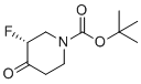 structure of CAS# 1266339-10-9, 叔-丁基(3R)-3-氟-4-氧代哌啶-1-羧酸酯