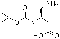 CAS 登录号：1266500-89-3, (3R)-4-氨基-3-[[叔丁氧羰基]氨基]丁酸