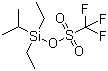 structure of CAS# 126889-55-2, Diethylisopropylsilyl trifluoromethanesulfonate