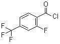 structure of CAS# 126917-10-0, 2-Fluoro-4-(trifluoromethyl)benzoyl chloride