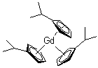 structure of CAS# 126970-21-6, Tris(isopropylcyclopentadienyl)gadolinium