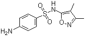 structure of CAS# 127-69-5, 磺胺二甲异噁唑