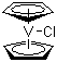 structure of CAS# 12701-79-0, Dicyclopentadienylchlorovanadium