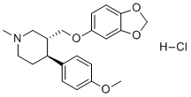 CAS # 127017-41-8, Paroxetine impurity 23, (trans)-3-((benzo[d][1,3]dioxol-5-yloxy)methyl)-4-(4-methoxyphenyl)-1-methylpiperidine hydrochloride