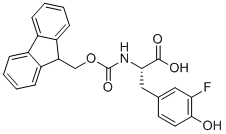 structure of CAS# 1270290-56-6, N-Fmoc-3-fluoro-L-tyrosine