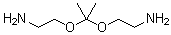 Propanone bis(2-aminoethyl) ketal molecular structure (CAS 127090-71-5)