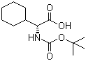 structure of CAS# 127095-92-5, (R)-2-叔丁氧羰基氨基-3-环己基丙酸