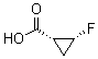 (1R,2R)-2-Fluorocyclopropanecarboxylic acid molecular structure (CAS 127199-13-7)