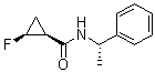 CAS 登录号：127254-14-2, [1S-[1alpha(R),2alpha]]-2-氟-N-(1-苯基乙基)环丙烷甲酰胺