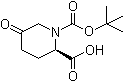 structure of CAS# 1273565-12-0, (R)-1-(tert-Butoxycarbonyl)-5-oxopiperidine-2-carboxylic acid