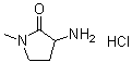 structure of CAS# 1274891-78-9, 3-Amino-1-methyl-2-pyrrolidinone hydrochloride