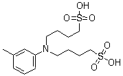 structure of CAS# 127544-88-1, N,N-Bis(4-sulfobutyl)-3-methylaniline