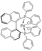 structure of CAS# 127593-28-6, ((S)-2,2'-Bis(diphenylphosphino)-1,1'-binaphthyl)dichloropalladium