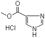 structure of CAS# 127607-71-0, 1H-Imidazole-4-carboxylic acid methyl ester monohydrochloride
