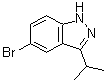 structure of CAS# 1276075-40-1, 5-Bromo-3-isopropyl-1H-indazole