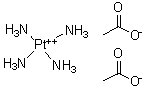 (SP-4-1)-Tetraammineplatinum diacetate molecular structure (CAS 127733-97-5)