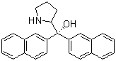 structure of CAS# 127986-84-9, (S)-(-)-Di-(2-naphthyl)-2-pyrrolidinemethanol