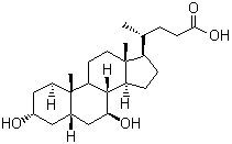 structure of CAS# 128-13-2, 熊去氧胆酸