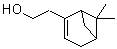 CAS # 128-50-7, 2-(6,6-Dimethylbicyclo[3.1.1]hept-2-en-2-yl)ethanol, 6,6-Dimethyl-2-norpinene-2-ethanol, Homomyrtenol, NSC 1284, NSC 404962, Nopol, Nopol (terpene)