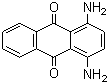 1,4-二氨基蒽醌分子结构 (CAS 128-95-0)