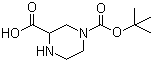 structure of CAS# 128019-59-0, N-4-Boc-2-piperazinecarboxylic acid